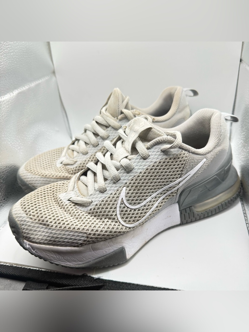 Nike Women's Light Gray Mesh Running Shoes